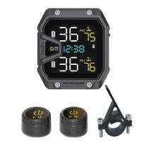 LCD Digital Display Motorcycle TPMS Tire Pressure Monitoring System Tyre Monitor System Universal Tire Temperature Alarm 1
