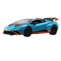 1/24 Lamborghini Huracan STO Supercar Alloy Model Car Toy Diecasts Metal Casting Sound and Light Car Toys for Children Vehicle mėlyna