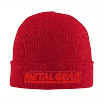 Metal Gear Solid Game Logo Knit Hat Beanie Autumn Winter Hats Warm Hip-hop Snake MGS1 Caps for Men Women
