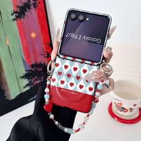 Dėklas Samsung Galaxy Z Flip 7 6 5 4 3 Magsafe su nuimamu pakabuku apyranke ir magnetiniu adsorbcijos smūgiams atspariu dangteliu, telefono apsaugos elementai Samsung Z Flip3