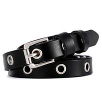 Retro Rivet Leather Women's Belt with Jeans Suit Women's Cowhide Trend Premium Pin Buckle Women's Belt 115*2.7cm