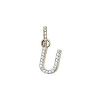 Swarovski Letter Pendant Remix Gold Plated Imitation Crystal Rose Gold Crystal Charm Women pendant Silver 5437608-JH Shopping Bag