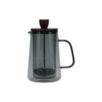 S|P Collection Luma Grey kavinukas su stikliniu sieteliu ir dangteliu, 350 ml