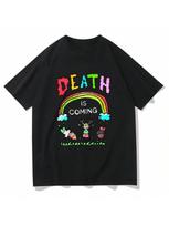 Death Is Coming T-Shirts Funny Women's Clothing Harajuku Retro Women's Graphic T-Shirts Classic Clothing Vintage Fashion Y2K S įvairiaspalvis