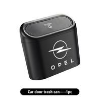 Car Door Trash Can ABS Auto Seat Back Storage Bin with Push Lid For Opel OPC Astra J H G K Insignia Corsa D B E Mokka Vectra B