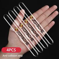 For Porsche Panamera Cayenne Taycan 911 718 Macan Carrera-GT 928 944 968 Car Door Edge Transparent Anti Scratch Protection Strip
