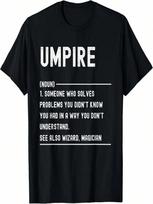 Umpire Definition Shirts Funny Job Title T-Shirt S įvairiaspalvis