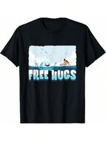 Free Hugs Funny Iceberg Cruise Ship  Boys Girls Kids T-Shirt S