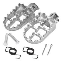 Black/Silver Motorcycle Foot Pegs Springs Bolts Dirt Bike Footrest Motorcycle Pedals  Motorbike sidabras