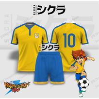 Džersio Rinkinys Džersis Inazuma Eleven Anime Futbolas 3D Spaudos Rinkinys Vyriška Mada T-shirt+Šortai 2 dalys Atasan Sportinis Kostiumas Rinkinys Vaikams S