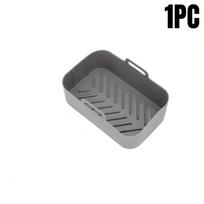 1/2Pcs Air Fryer Silicone Tray Reusable Ninja Dual Basket Baking Pan Oven Pot Plate Liner Air Fryer Kitchen Fried Accessories