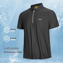 JEEP Men's Ice Silk Quick-Dry Breathable Polo Shirt P86DMKT471 3XL