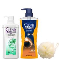 Clear Scalp & Hair Anti-Dandruff Shampoo & Shower Gel Summer Bundle