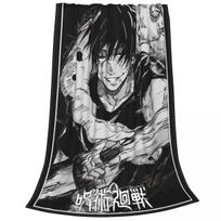 Toji Fushiguro Knife Jujutsu Kaisen Flannel Summer Air Conditioning Soft Throw Blankets for Sofa Bedroom Bedspread 75cmx90cm