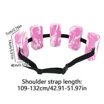 Adults Kids Swimming Floating Board EVA Swim Training Buoyancy Belts Adjustable Safety Float Waist Belt for Swimming Practice rožinė