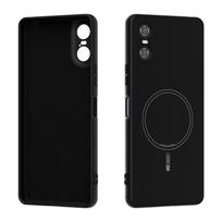 Skysto silikono nematomas magnetinis dėklas, skirtas Sony Xperia 5 10 V ir 10 VI, su kūdikio odos lietimu, belaidžio įkrovimo, minkštas, atsparus smūgiams dangtelis Liquid silicone&Sony Xperia 10 VI