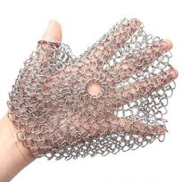 JinguLao Stainless Steel Chain Mail Scrubber 6x6 inch Round