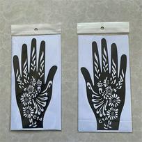 NEW Black Lace Transfer henna Hand Arm Tattoo Henna Stickers Art Temporary Tattoo DIY Painting Body Art Template Tattoo Stencils