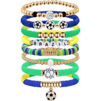 2026 FIFA World Cup Soccer Bracelet Set Football Pendant Charms Sports Game Accessories
