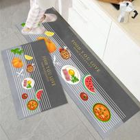 Virtuvės kilimėlis Namų grindų dekoras Miegamasis Svetainė Ilgas kilimėlis Prieškambaris Kilimas Vonios Neslystantis stačiakampis įėjimo durų kilimėlis 40cmx60cm 1pc gray