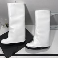 Fashion Brand Women Boots Knee High Boots Luxury Designer Shoes Trend Modern Boot Fall Winter Slip on Comfortable Shoes Zapatos Mujer 3 balta