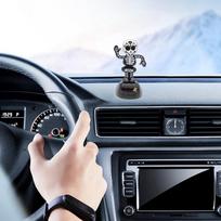 Automobilių prietaisų skydelio papuošimai kūrybingam skeleto ornamentui saulės energijai skirtos galvos spalvos Helovino rekvizitų žaislų festivaliui CN