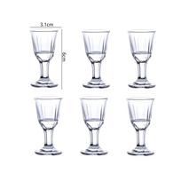 Storas Dugnas Baijiu Puodelis Klasikinis Viskiui Stiklinis Mažas Užsienio Vyno Brandy Votkos Stiklinės Skaidrios Vyno Priemonės Išskirtinės Dovanos 6pcs