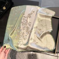 100% grynas tikras šilko šalikas Moteriškas plaukų foulardas Prabangus aukštos kokybės bandana Kvadratinė galvos juosta Hijabo raštas Pončo skaros Pashmina Real Silk 53x53cm