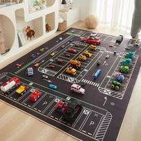 Animacinis automobilis Eismo kilpa Kilpinis kilimas Vaikų kambario laipiojimo kilimėlis Namų neslystantis ir purvui atsparus svetainės kilimėlis 40X60CM 1.3X2FT