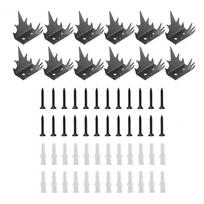 Fence Security Spikes Anti-climbing Fence Spikes Heavy Duty Metal Fence Spikes for Outdoor Security 12 Pack Anti-climb Thieves