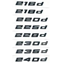 Automobilio bagažinės ABS chromuotos raidės Ženklelis Emblema Lipdukas BMW 2 serijai 216i 218i 220i 225i 228i 230i 235i 240i F22 F23 F45 F46 220i sidabras