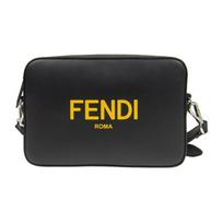 Fendi logotipas spausdintas odinis fotoaparato krepšys vyriški rankiniai juodas 7M0286ADM8F0R2A Basic Set (Bag+Dust Bag)