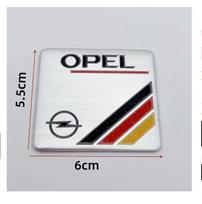 Aluminum car badge stickers can be freely pasted on the car body For Opel Insignia Astra Antara Meriva Zafira H G Corsa