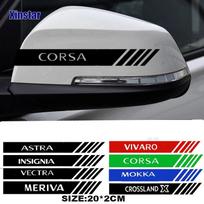 2Pcs Reflective Car Rearview Mirror Sticker For Opel OPC Astra J H G K Insignia Corsa D E Mokka Vectra Meriva Vivaro Crossland x Meriva