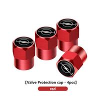 For Opel 4Pcs Metal Car Wheel Tire Valve Caps Rim Tyre Dust Cover Insignia Corsa Zafira Meriva Mokka Astra H K C D