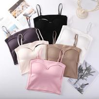Spicy Girl Strapless Hollow-Out Camisole - Sexy Slim Fit Bandeau Top One Size pilka