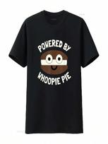 Powered By Whoopie Pie T Shirt Vintage Washed Casual Versatile Top For Everyday Wear Stylish Unisex Slightly Soft S įvairiaspalvis