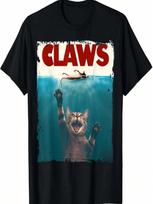 Claws Funny Cat I Love Cat Paws Cat Parody Animal Lover T-Shirt S įvairiaspalvis