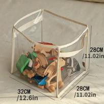 Children's Toys Storage Basket Transparent Storage Box Sub Block Plush Toys Large-capacity Household Multifunctional