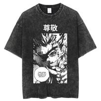 Anime Deadman Wonderland Shiro Grafiniai Marškinėliai Vyrams Moterims Marškinėliai Vintage Skalbti Marškinėliai Harajuku Vyriški Per dydį Marškinėliai S įvairiaspalvis