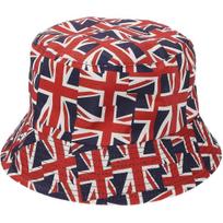 Britų Vėliavos Dvipusis Kibiro Formos Skrybėlaitė Moterims Paaugliams Union Jack Žvejo Skrybėlaitė Apsauga Nuo Saulės Vasaros Festivalio Lauko Šventės Aksesuaras