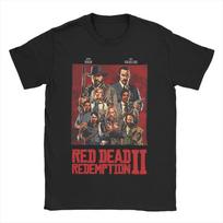 Red Dead Redemption 2 Medvilniniai marškinėliai porai Vasariniai Hip Hop Klasikiniai marškinėliai Kvėpuojantys Harajuku marškinėliai Didelio dydžio Viršutiniai drabužiai S