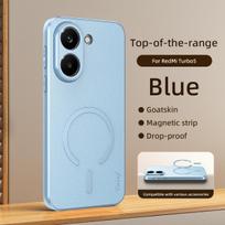 For Xiaomi POCO X8 Pro Max Case Luxury PU Leather Skin Magnetic MagSafe Protective Back Cover Case For POCO X8Pro Max Shell Poco X8 Pro Max mėlyna