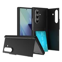 For Samsung Z Fold 7 Case Invisible Insert Card Slot Front Glass Film Hinge All-inclusive Protection Phone Stand Bracket Cover Galaxy Z Fold7 juoda