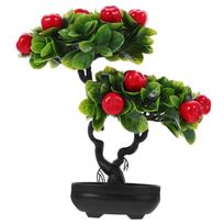 Artificial Fruit Tree Bonsai Decoration Multifunctional Lifelike Simulation Potted for Bedroom Kitchen Home Bathroom Living Room