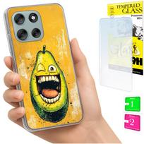 Etui Do Motorola Moto G56 Obudowa Foto Case Plecki Grafika Awokado + Szkło