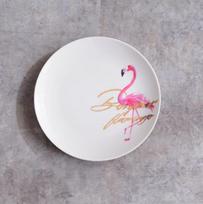 Nauji Creative Flamingo angliški stalo įrankiai Keraminės lėkštės kepsnių lėkštės pusryčių lėkštė 8 inches white