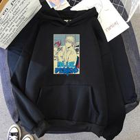 Mėlynojo periodo džemperis Yatora Yaguchi flisinis įgulos kaklo užtraukiamas megztinis unisex žieminis Harajuku unisex grafiniai džemperiai anime drabužiai L