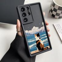 Soft Case For Samsung A55 5G S25 Ultra A54 A16 A15 A53 A35 A34 A14 A13 A06 A05 A05s A33 A25 S24 FE S23 Plus S22 Cat Animal Cover Samsung A15 4G 5G