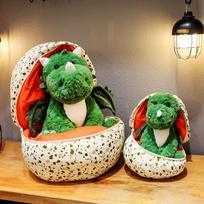 Naujas sparnuotas dinozauras kiaušinis mielas pieninis drakonas su sparnais pliušinis žaislas paverstas dinozauro kiaušiniu kūrybiška gimtadienio dovana 28cm/0.32kg
